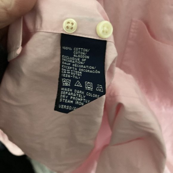 Tommy Hilfiger Men’s L Pink Button Up Shirt - Picture 3 of 4